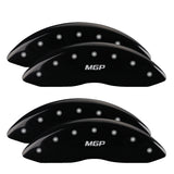 MGP 12203SMGPBK Set of 4: Black finish, Silver