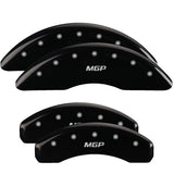 MGP 38027SMGPBK Set of 4: Black finish, Silver