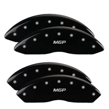 Load image into Gallery viewer, 4-Caliper-Covers-Engraved-Front--Rear--Black-Finish-Silver-Char-2014-Chevrolet-Express-2500