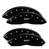 MGP 14243SMGPBK Set of 4: Black finish, Silver