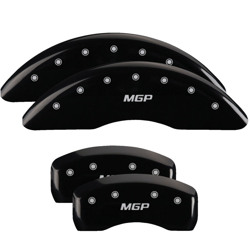 4-Caliper-Covers-Engraved-Front--Rear--Black-Finish-Silver-Char-2018-Genesis-G80