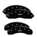 MGP 42018SMGPBK Set of 4: Black finish, Silver