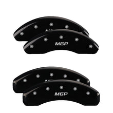 Load image into Gallery viewer, 4-Caliper-Covers-Engraved-Front--Rear--Black-Finish-Silver-Char-2019-Toyota-Ch-R