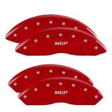 MGP 14243SMGPRD Set of 4: Red finish, Silver