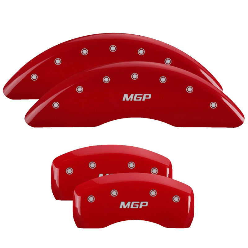 4-Caliper-Covers-Engraved-Front--Rear--Red-Finish-Silver-Characters-2018-Genesis-G80