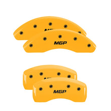 Load image into Gallery viewer, 4-Caliper-Covers-Engraved-Front--Rear--Yellow-Finish-Black-Ch