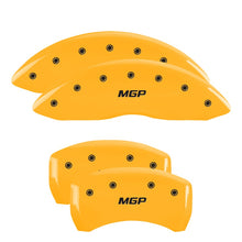 Load image into Gallery viewer, 4-Caliper-Covers-Engraved-Front--Rear--Yellow-Finish-Black-Char-2006-Chrysler-300