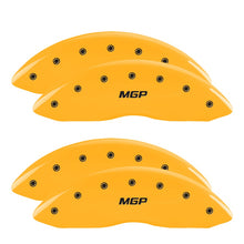Load image into Gallery viewer, 4-Caliper-Covers-Engraved-Front--Rear--Yellow-Finish-Black-Char-2006-Ford-F-350-Super-Duty