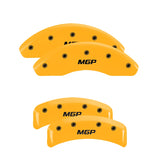 MGP 39002SMGPYL Set of 4: Yellow finish, Black