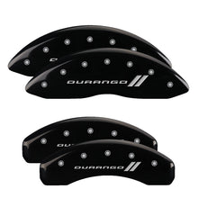 Load image into Gallery viewer, 4-Caliper-Covers-Engraved-Front--Rear-11-18-Dodge-Durango-Black-Finish-Silver-Durango-Ii-Logo