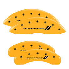 Load image into Gallery viewer, 4-Caliper-Covers-Engraved-Front--Rear-11-18-Dodge-Durango-Yellow-Finish-Black-Durango-Ii-Logo