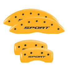 Load image into Gallery viewer, 4-Caliper-Covers-Engraved-Front--Rear-2015Sport-Yellow-Finish-Black-Char-2017-Ford-Fusion