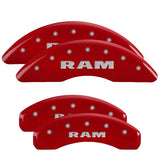 MGP 55006SRAMRD Set of 4: Red finish, Silver RAM