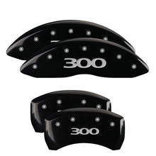 Load image into Gallery viewer, 4-Caliper-Covers-Engraved-Front--Rear-300-Black-Finish-Silver-Ch