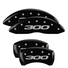 Load image into Gallery viewer, 4-Caliper-Covers-Engraved-Front--Rear-3002017-Black-Finish-Silver-Char-2013-Chrysler-300