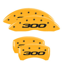 Load image into Gallery viewer, 4-Caliper-Covers-Engraved-Front--Rear-3002017-Yellow-Finish-Black-Char-2011-Chrysler-300