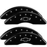 MGP 14258SBOWBK Set of 4: Black finish, Silver Bowtie