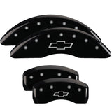 MGP 14214SBOWBK Set of 4: Black finish, Silver Bowtie