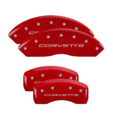 MGP 13007SCV5RD Set of 4: Red finish, Silver Corvette (C5)