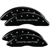 MGP 13083SCV6BK Set of 4: Black finish, Silver Corvette (C6)