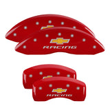 MGP 14006SBRCRD Set of 4: Red finish, Silver Chevy Racing
