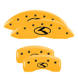 MGP 21192SCRKYL Set of 4: Yellow finish, Black Kia Logo (Circle K)