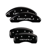 MGP 34002SDNLBK Set of 4: Black finish, Silver Denali
