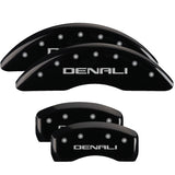 MGP 34001SDNLBK Set of 4: Black finish, Silver Denali