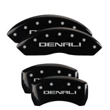 MGP 34212SDNLBK Set of 4: Black finish, Silver Denali