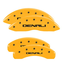 Load image into Gallery viewer, 4-Caliper-Covers-Engraved-Front--Rear-Denali-Yellow-Finish-Black-Char-2005-Gmc-Envoy-Xl