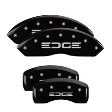 Load image into Gallery viewer, 4-Caliper-Covers-Engraved-Front--Rear-Edge-Black-Finish-Silver-Ch