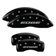 Load image into Gallery viewer, 4-Caliper-Covers-Engraved-Front--Rear-Edge2015-Black-Finish-Silver-Ch