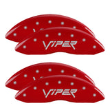 MGP 12203SVIPRD Set of 4: Red finish, Silver Viper (Gen 2)