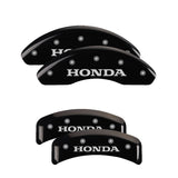 MGP 20076SHONBK Set of 4: Black finish, Silver Honda