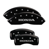 MGP 20199SHONBK Set of 4: Black finish, Silver Honda