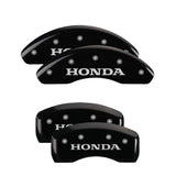 MGP 20221SHONBK Set of 4: Black finish, Silver Honda