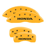 MGP 20201SHONYL Set of 4: Yellow finish, Black Honda