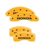 MGP 20214SHONYL Set of 4: Yellow finish, Black Honda