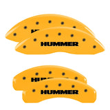 MGP 52002SHUMYL Set of 4: Yellow finish, Black Hummer