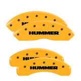 MGP 52003SHUMYL Set of 4: Yellow finish, Black Hummer