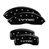 MGP 20199SIVTBK Set of 4: Black finish, Silver i-Vtec