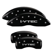 Load image into Gallery viewer, 4-Caliper-Covers-Engraved-Front--Rear-I-Vtec-Black-Finish-Silver-Char-2017-Acura-Mdx