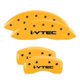 MGP 39013SIVTYL Set of 4: Yellow finish, Black i-Vtec