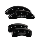 MGP 14223SSS2BK Set of 4: Black finish, Silver SS (Impala)
