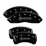 MGP 36017SLCNBK Set of 4: Black finish, Silver Lincoln