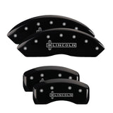 MGP 36018SLCNBK Set of 4: Black finish, Silver Lincoln