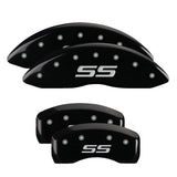 MGP 14217SSS4BK Set of 4: Black finish, Silver SS (Monte Carlo)