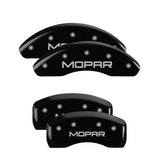 MGP 32013SMOPBK Set of 4: Black finish, Silver MOPAR