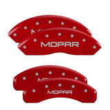 MGP 12059SMOPRD Set of 4: Red finish, Silver MOPAR