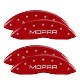 MGP 12203SMOPRD Set of 4: Red finish, Silver MOPAR